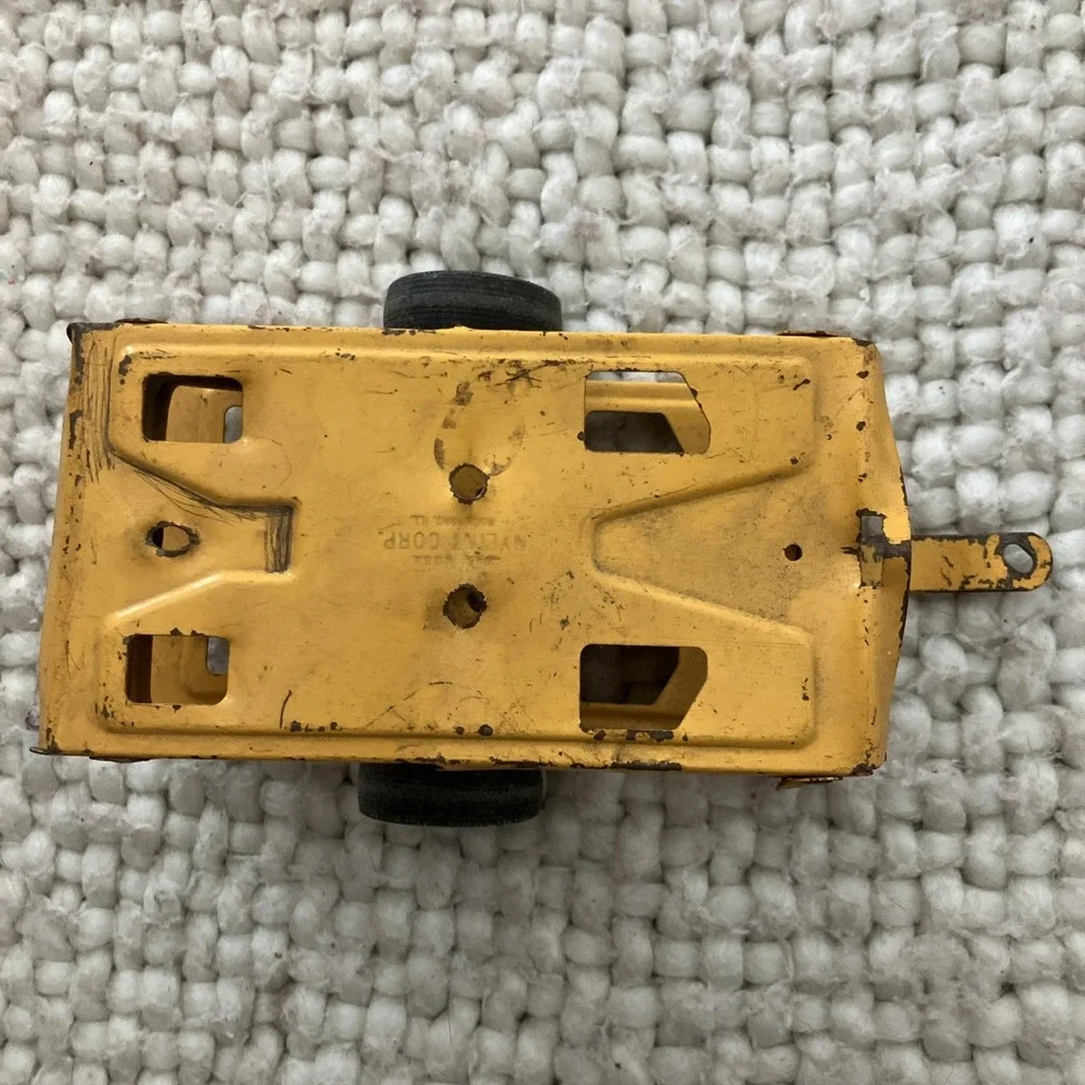 Vintage‎ Tonka Dump Truck With Trailer 1960's Pressed Steel Yellow Distressed